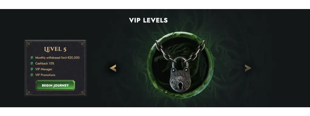 Lucky Heroes VIP Levels