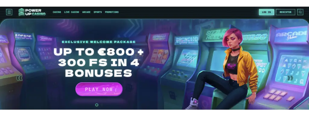PowerUp Casino Welcome Package