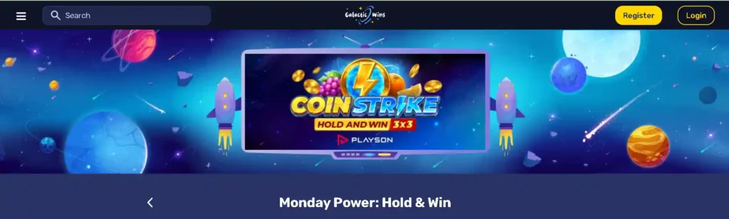 Hold & Win Galactic Wins
