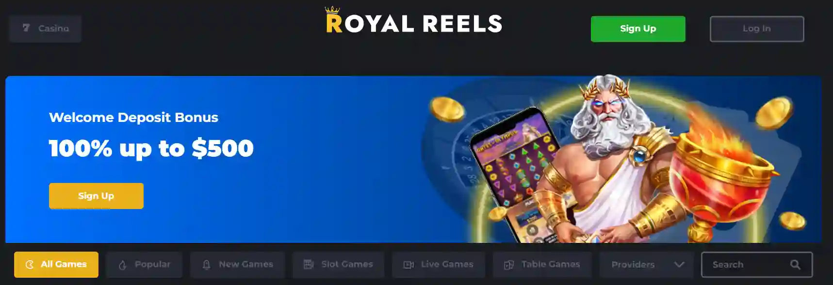 royal reels bonus