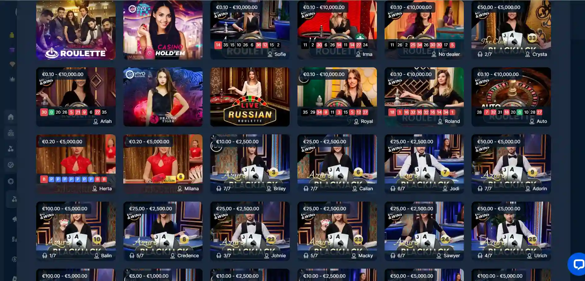 cryptobetsports live casino