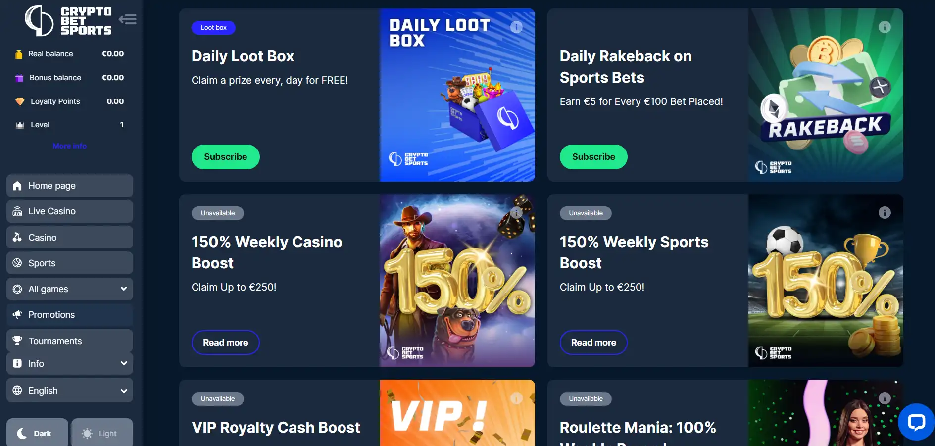 cryptobetsports promotions