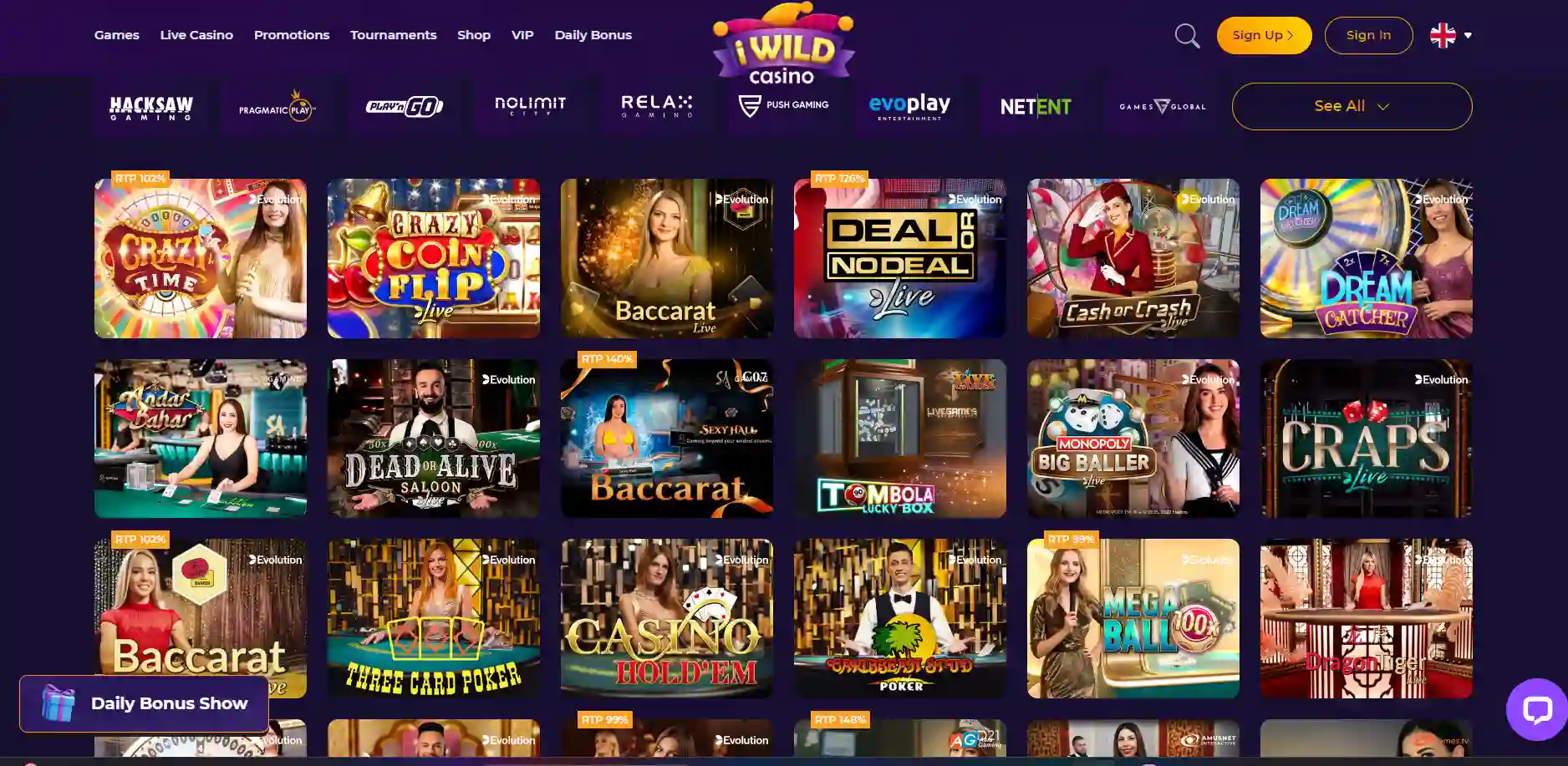 iwild live casino