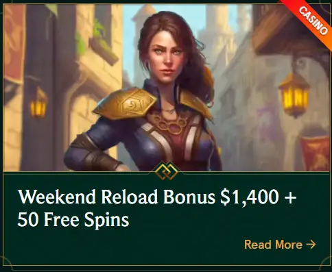 casinia weekend reload bonus