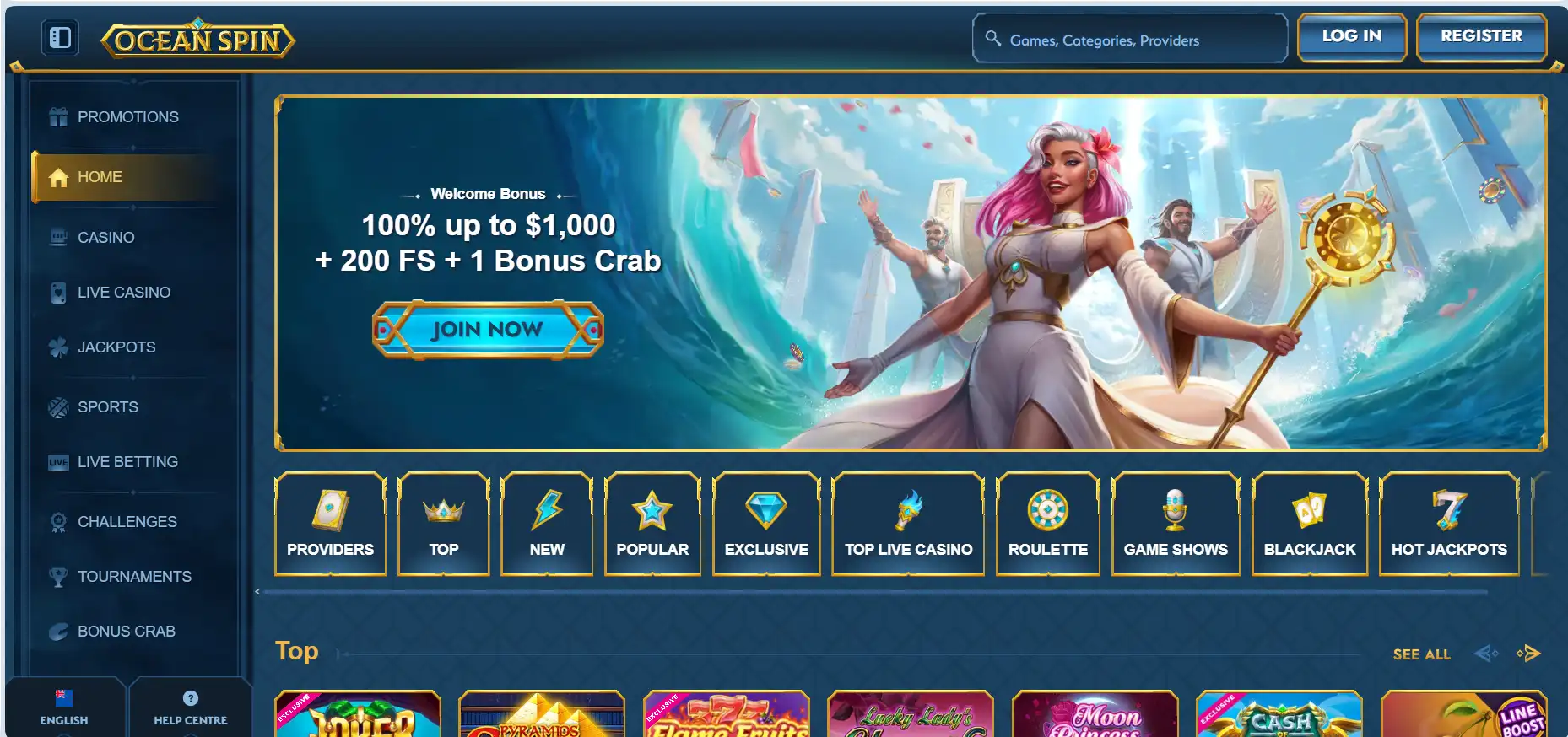 oceanspin casino review nz