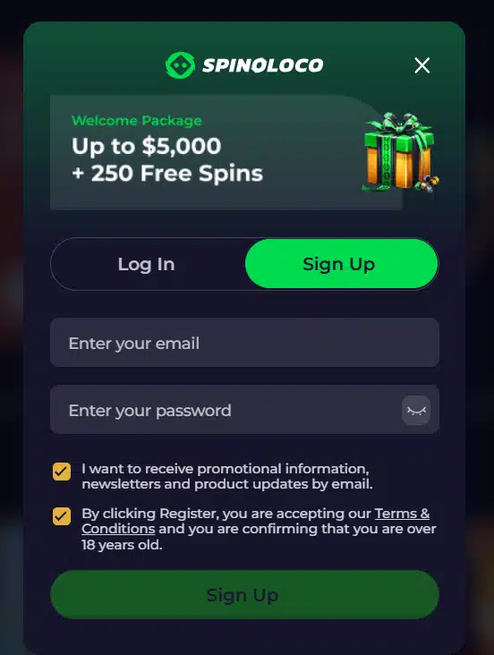 spinoloco registration