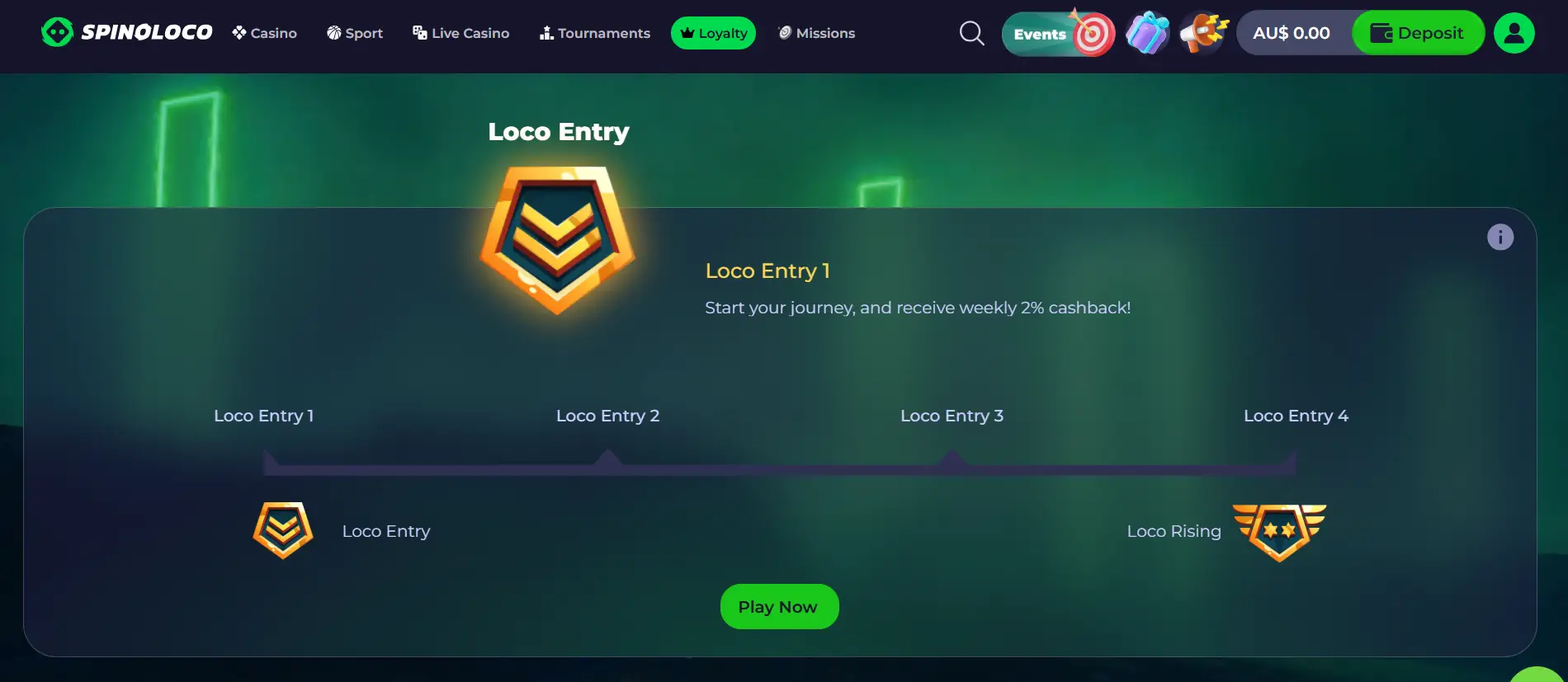 spinoloco casino vip